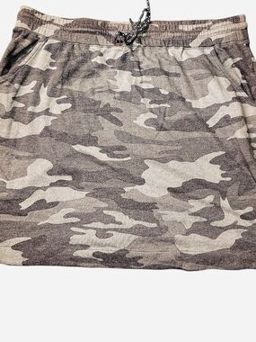 Casual Camo Mini Skirt - Taupe/Olive